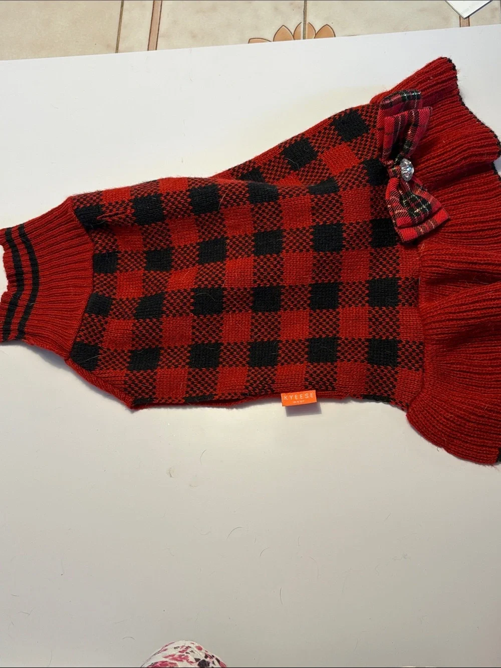 Dog clothes- misc. random lot of 7 pieces- dog coats Santa dress hat some Kyeese